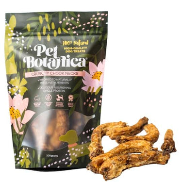 Crunchy Dehydrated Chicken Necks for Dogs - Healthy Dog Treats